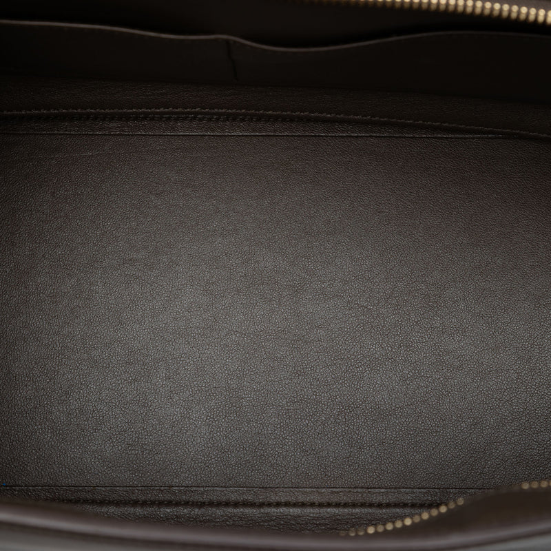 Small Tricolor Leather Trapeze Satchel - Image 4