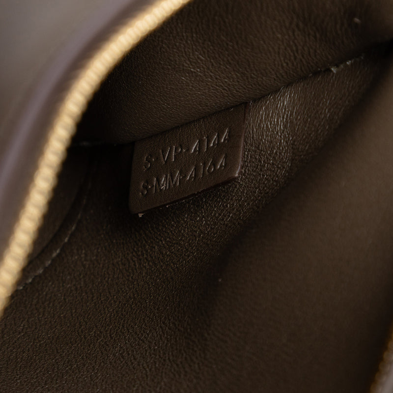 Small Tricolor Leather Trapeze Satchel - Image 6