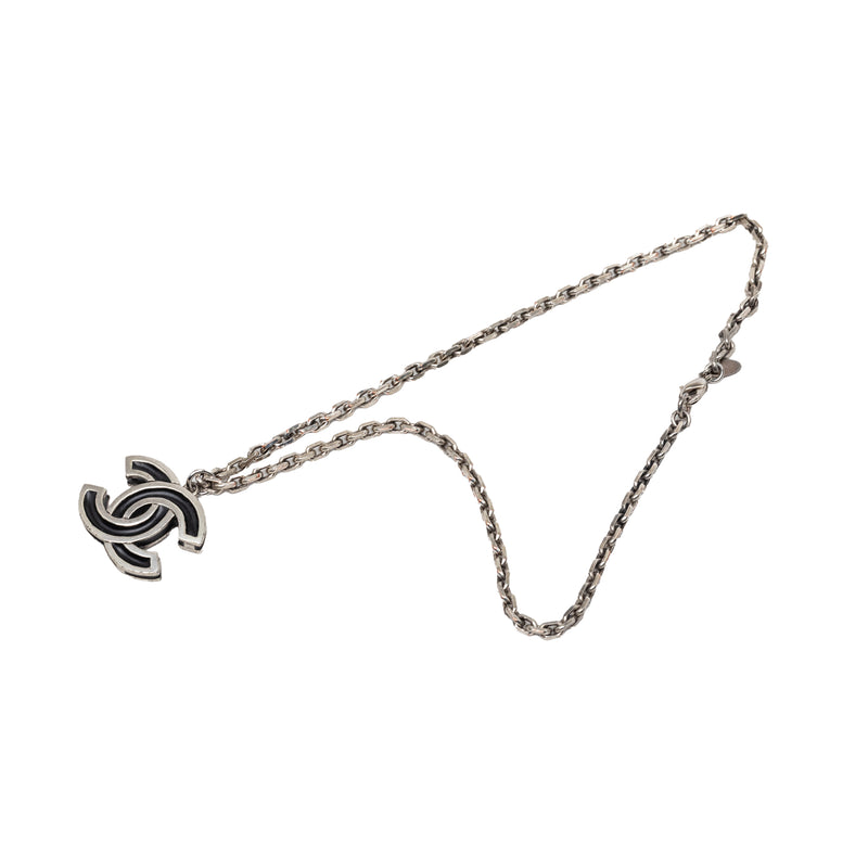 CC Brass Enamel Pendant Necklace - Image 5