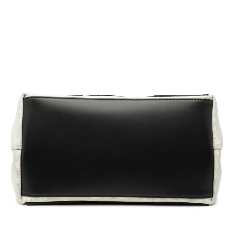 Canvas Navy Cabas Tote S - Image 3