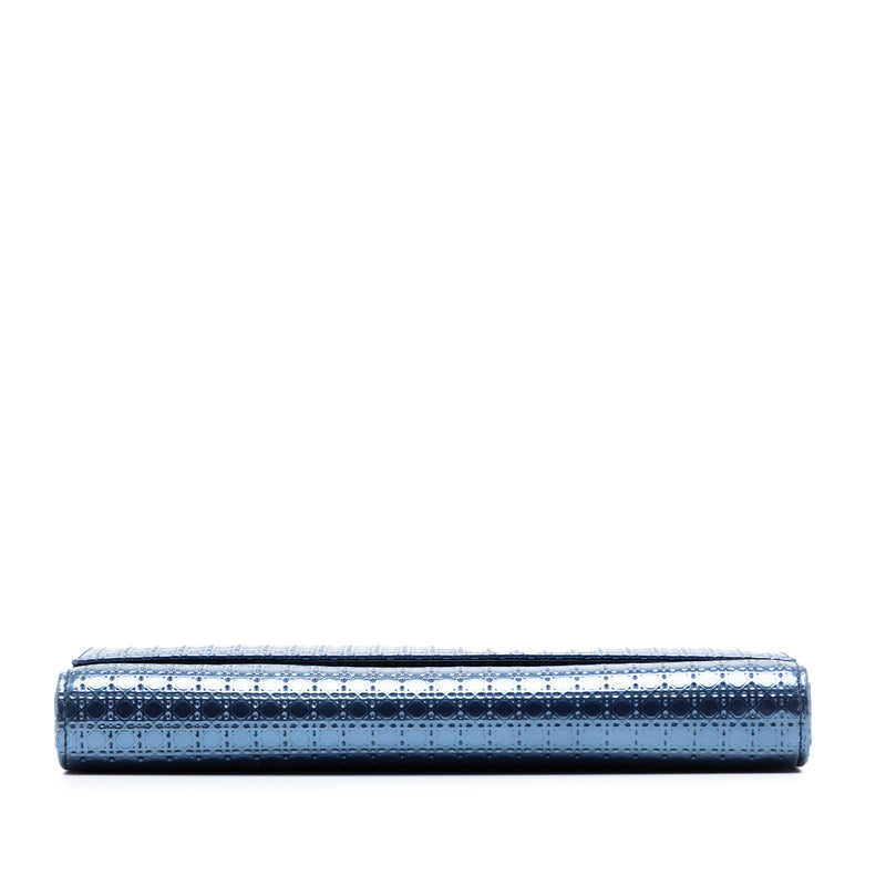 Metallic Patent Microcannage Lady Dior Croisiere Wallet On Chain - Image 3