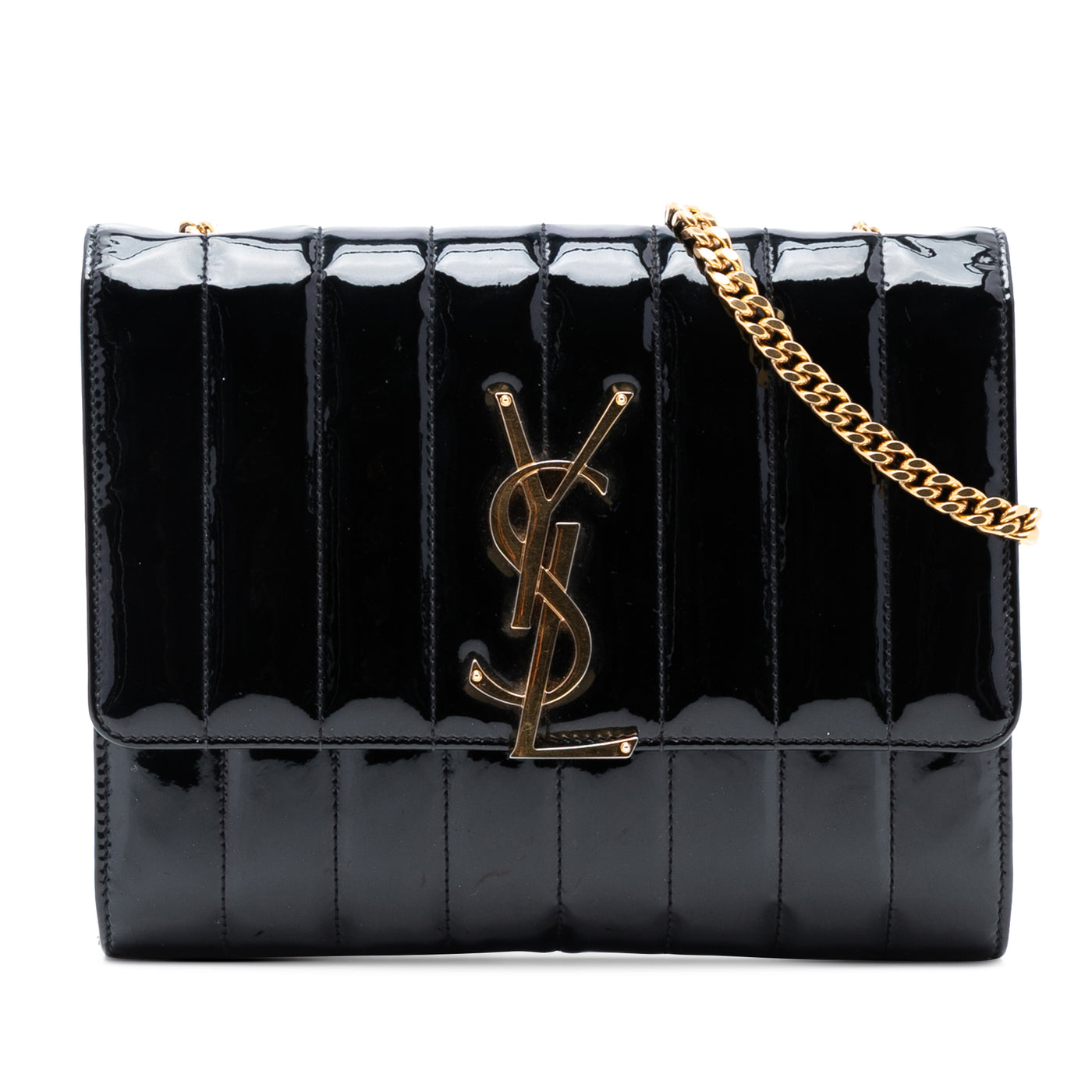 Medium Patent Vicky Crossbody - Image 1