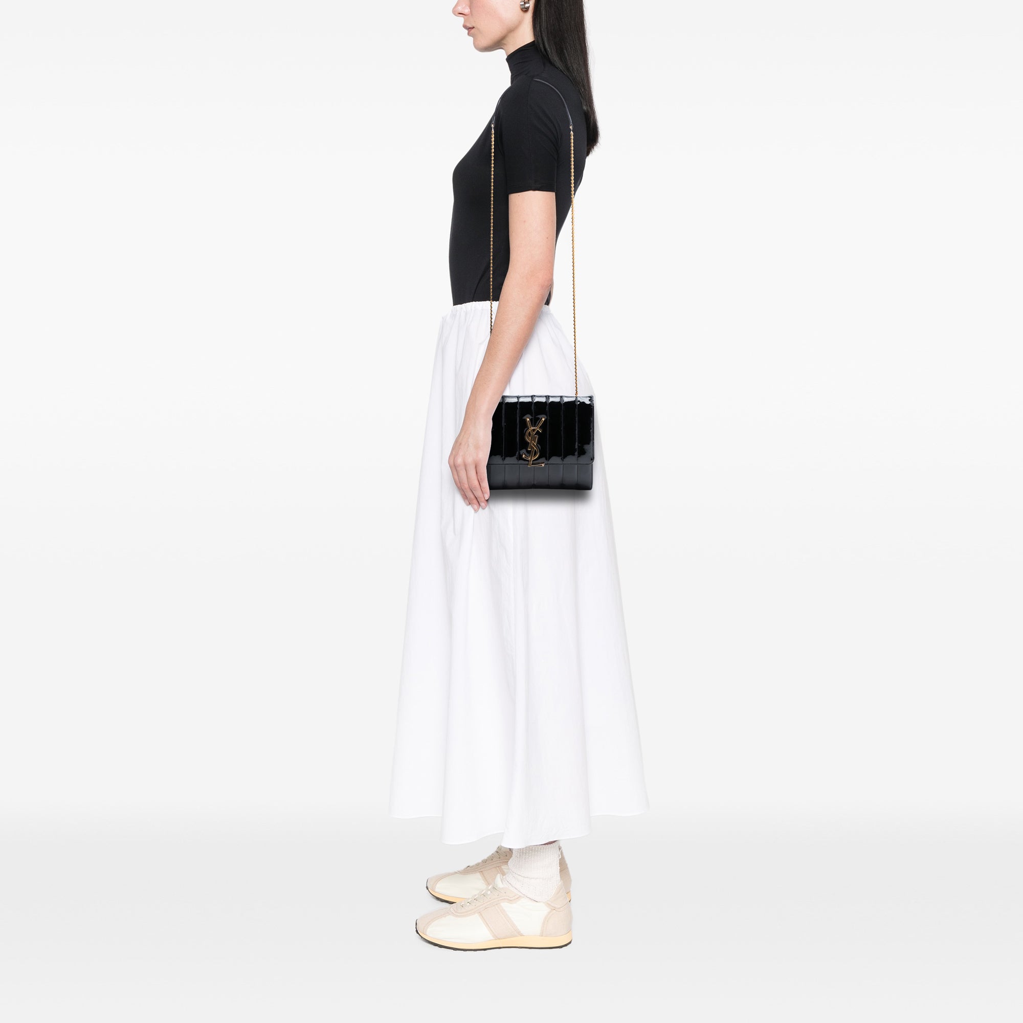 Medium Patent Vicky Crossbody - Image 7