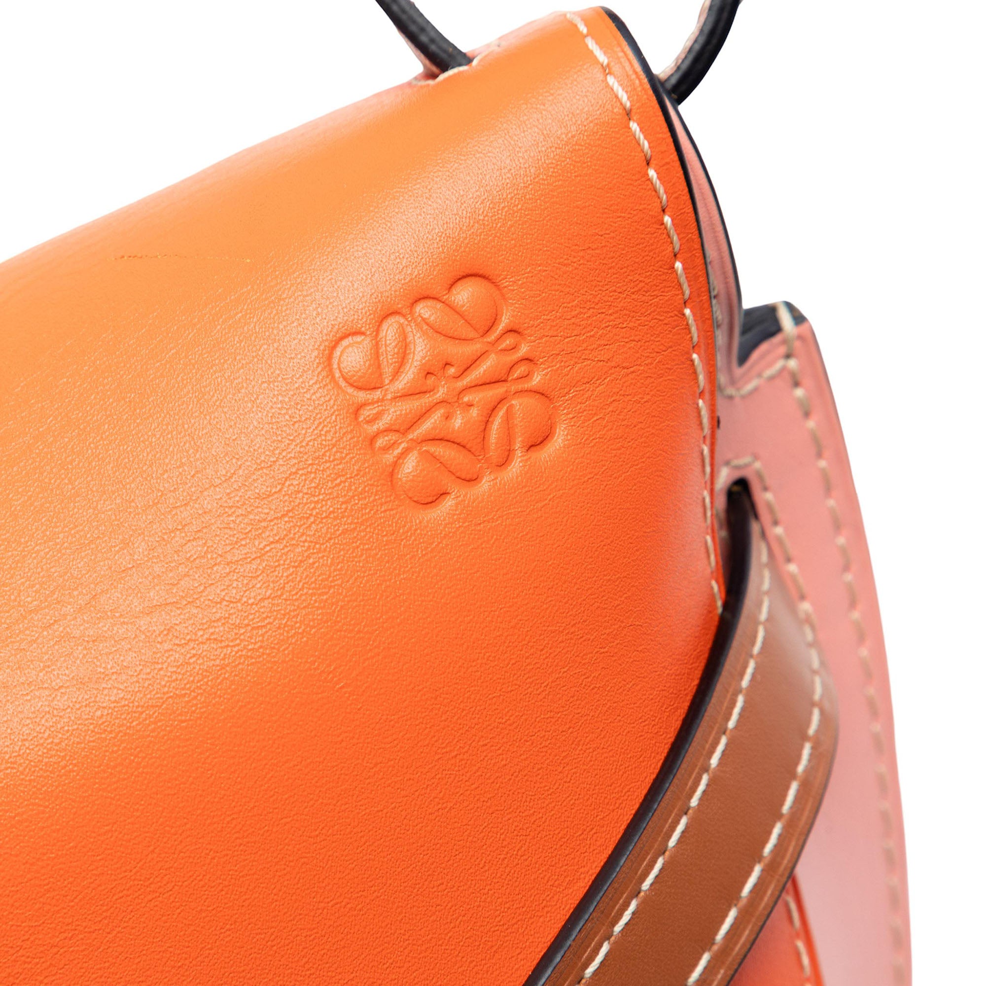 Small Tricolor Leather Gate Crossbody - Image 5