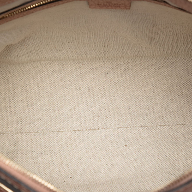 Metallic Pebbled Calfskin Bella Satchel - Image 4