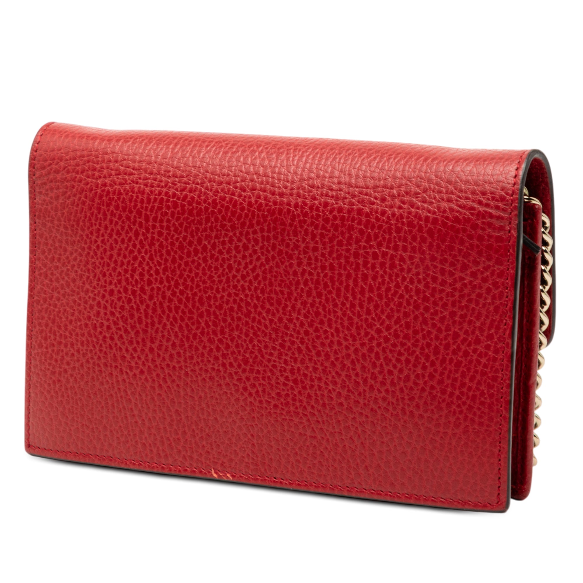 Dollar Calfskin Interlocking G Wallet on Chain - Image 2
