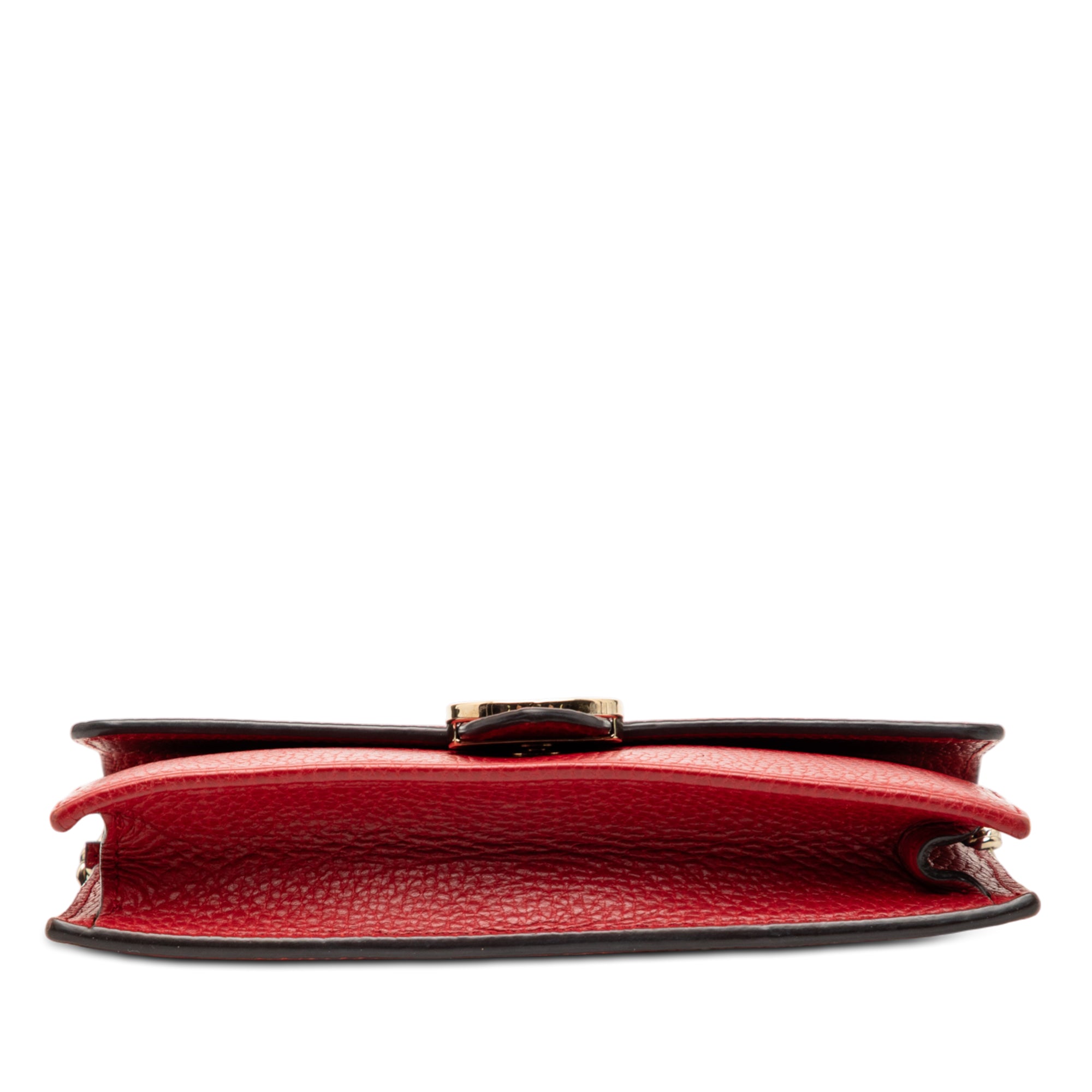 Dollar Calfskin Interlocking G Wallet on Chain - Image 3