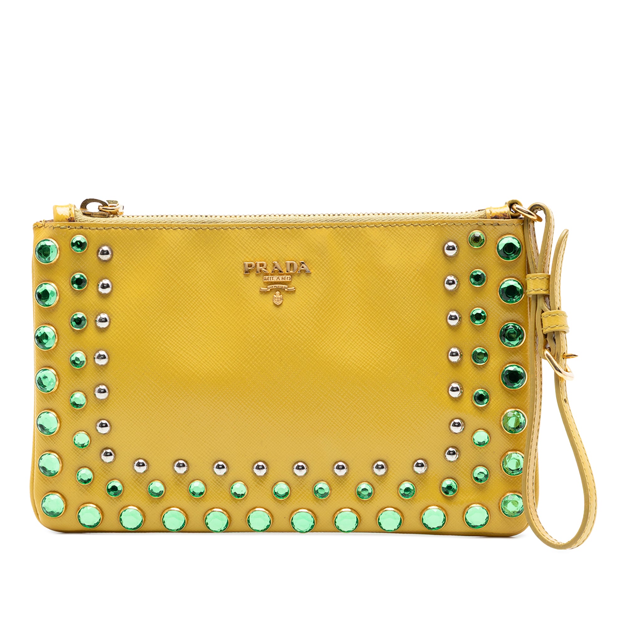 Saffiano Vernice Bijoux Wristlet Clutch - Image 1