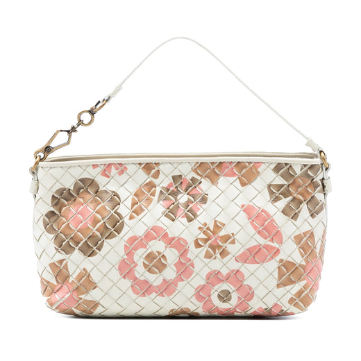 Nappa Intrecciato Floral Print Handbag - Image 1