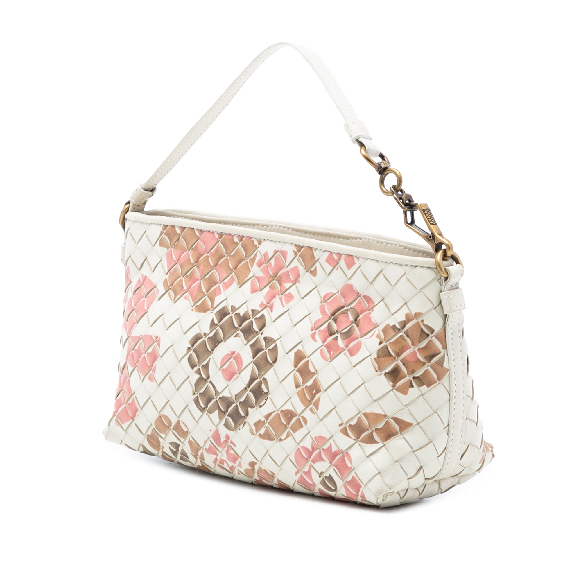 Nappa Intrecciato Floral Print Handbag - Image 2