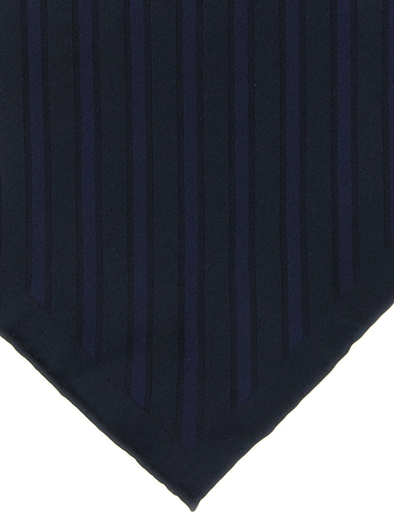 Brunello Cucinelli Regimental Striped Silk Pocket Square Pure Accessory