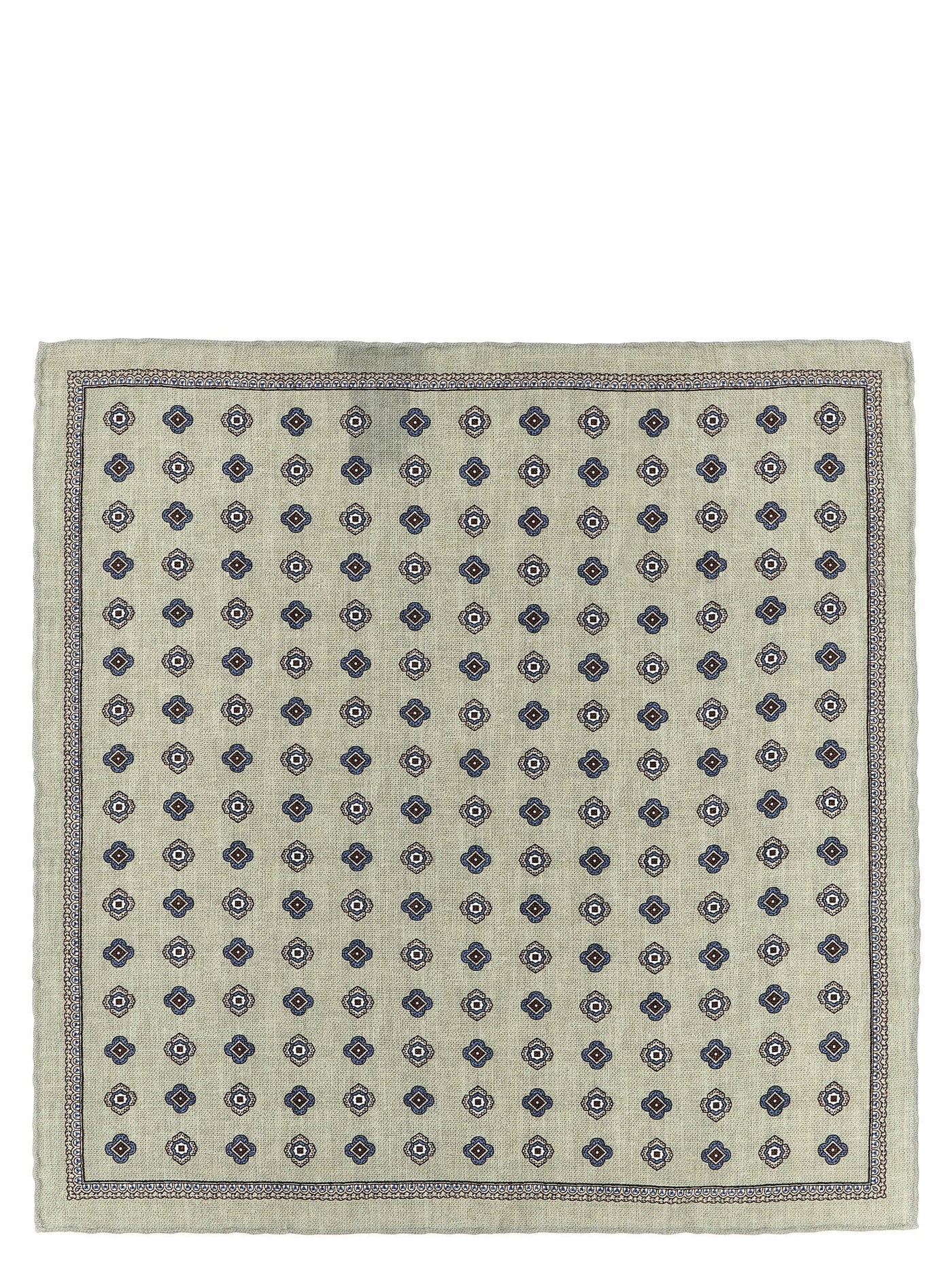 Brunello Cucinelli Silk Medaglione Scarf — Sage Green Pure Scarfs