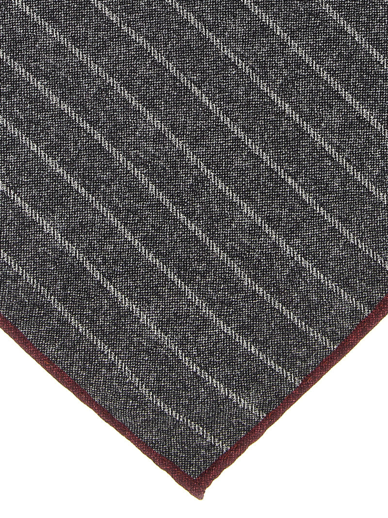 Brunello Cucinelli Pocket Square — Gray Pure Silk Accessory