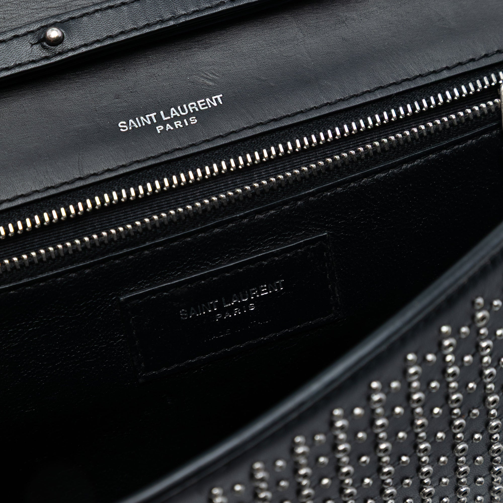 Studded Leather Monogram Le Sept Chain Bag - Image 6