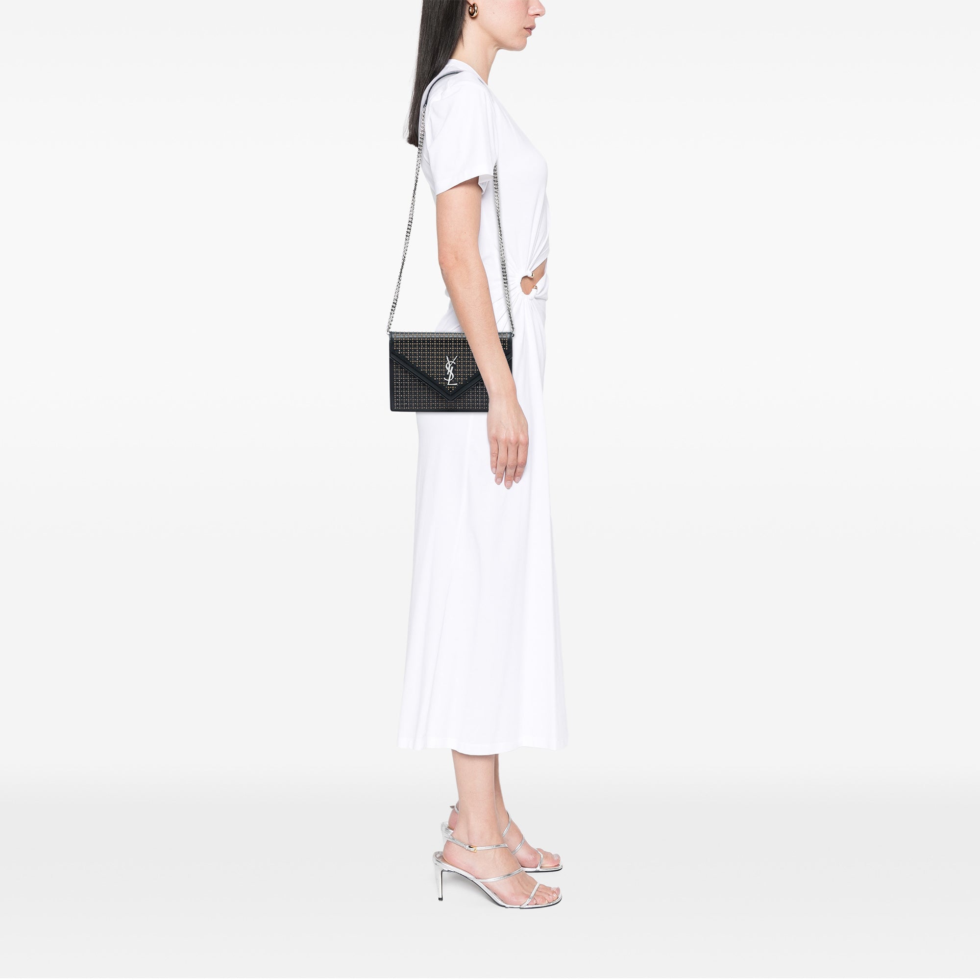 Studded Leather Monogram Le Sept Chain Bag - Image 7