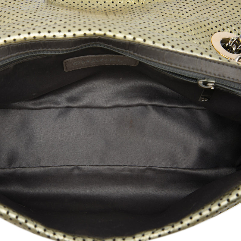 Metallic Perforated Calfskin Reissue 2.55 Drill Flap - Image 4