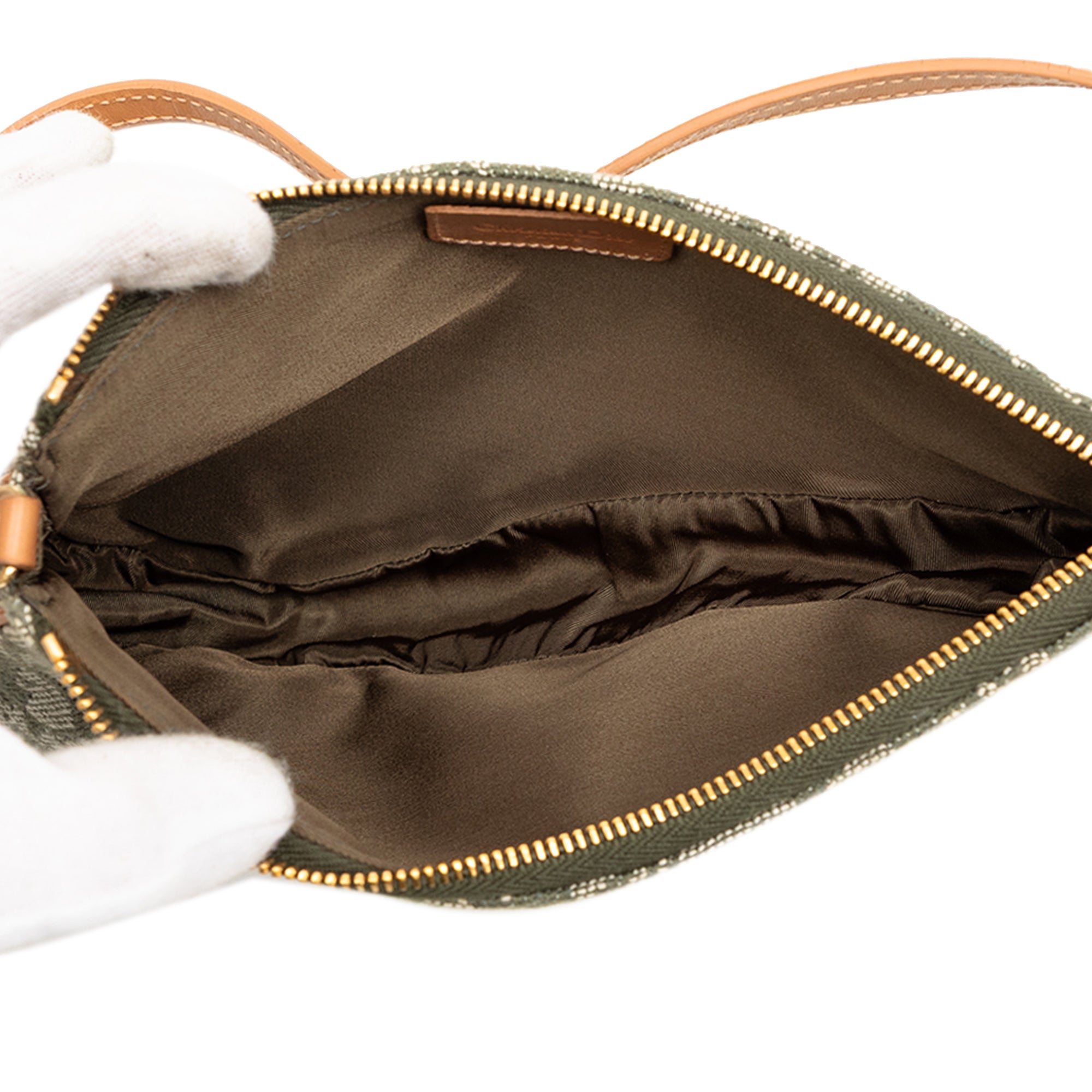 Mini Diorissimo Canvas Saddle Pochette - Image 4