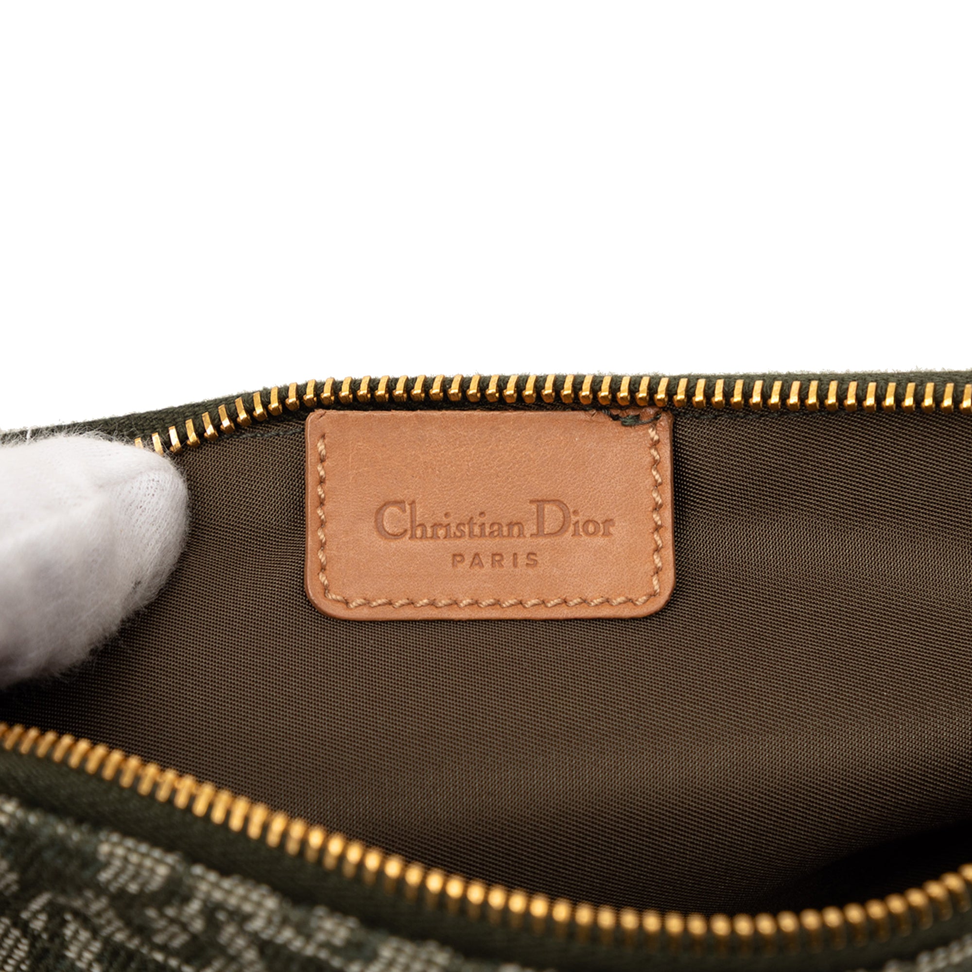 Mini Diorissimo Canvas Saddle Pochette - Image 5
