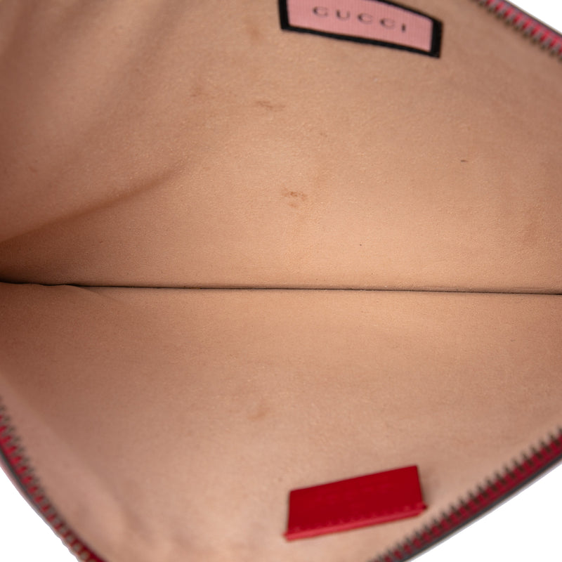 Calfskin Ghost Hamlet Skull Zip Pouch - Image 4
