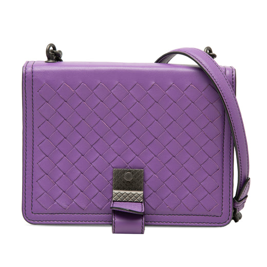 Small Nappa Intrecciato Runway Shoulder Bag - Image 1