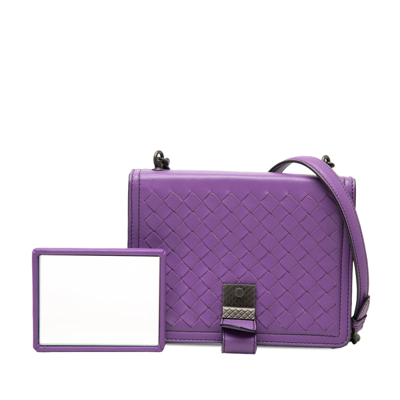 Small Nappa Intrecciato Runway Shoulder Bag - Image 7