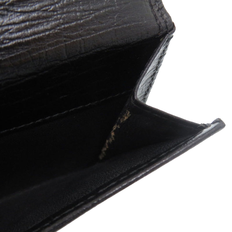 Textured Leather Bamboo Long Wallet - Image 10