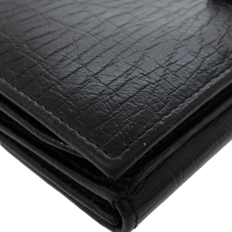 Textured Leather Bamboo Long Wallet - Image 13