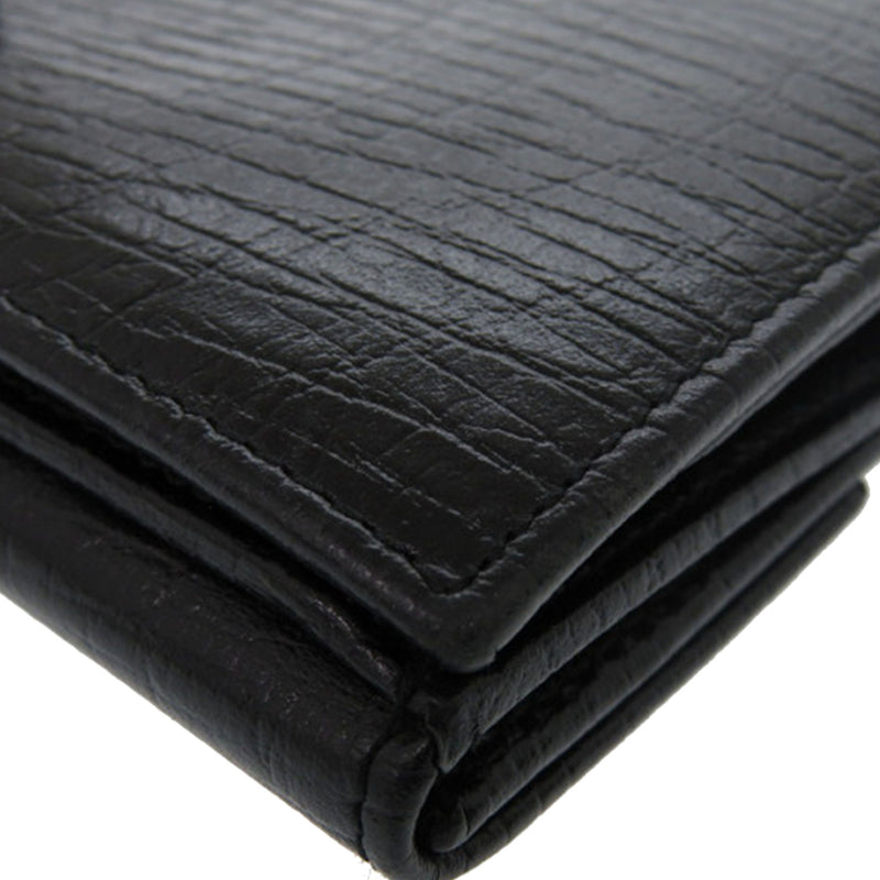 Textured Leather Bamboo Long Wallet - Image 14