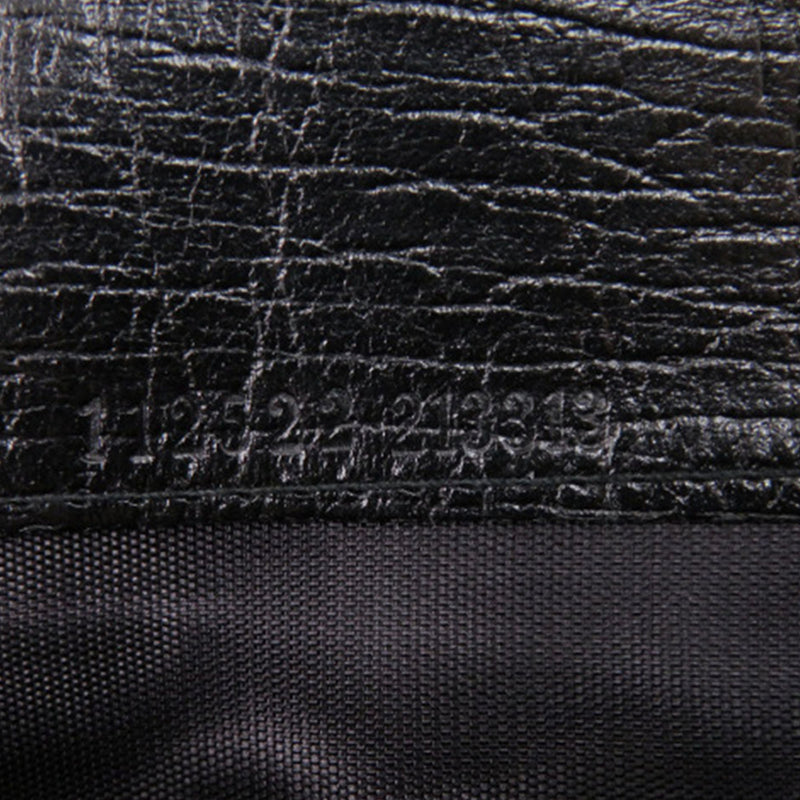 Textured Leather Bamboo Long Wallet - Image 7
