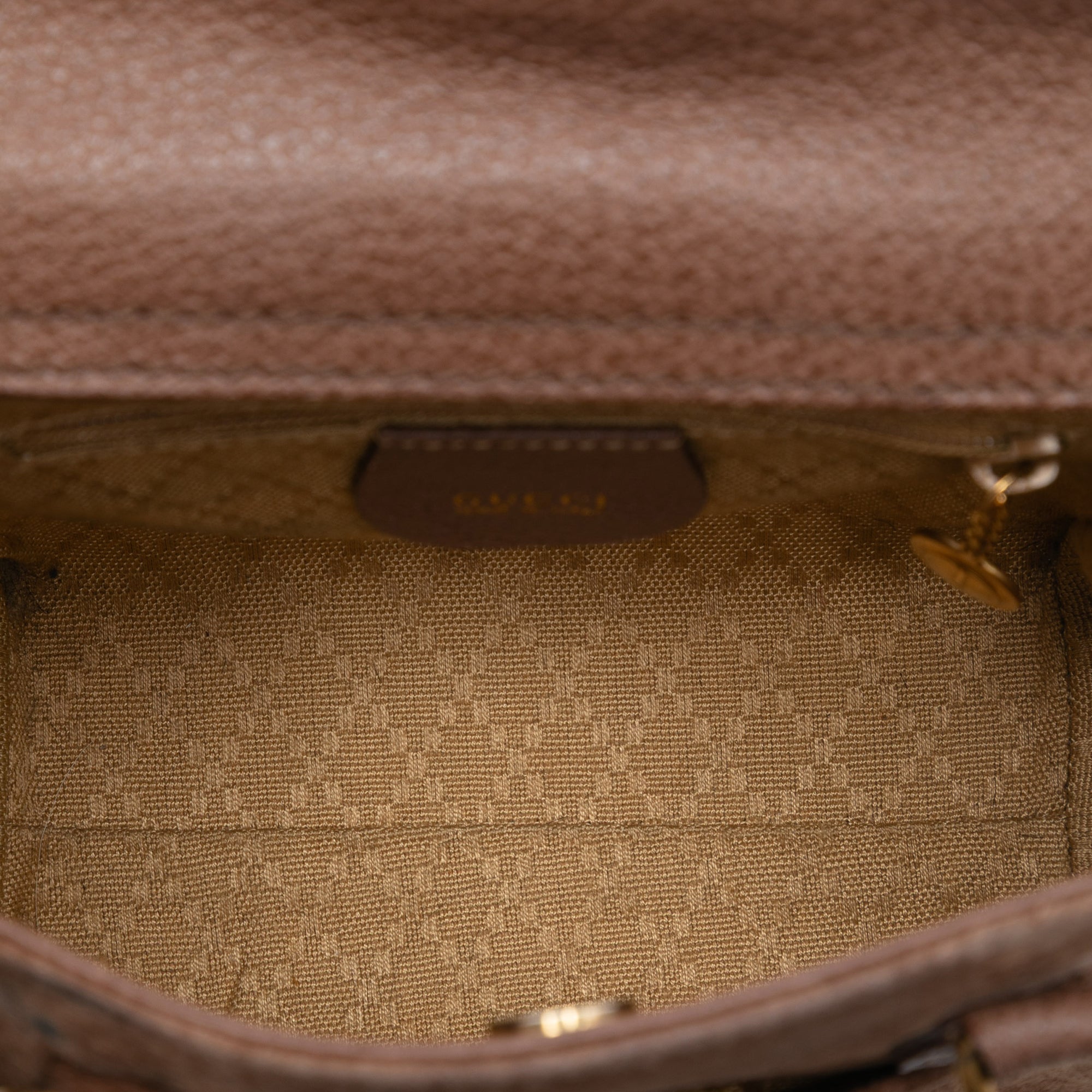 Mini Suede Bamboo Satchel - Image 4