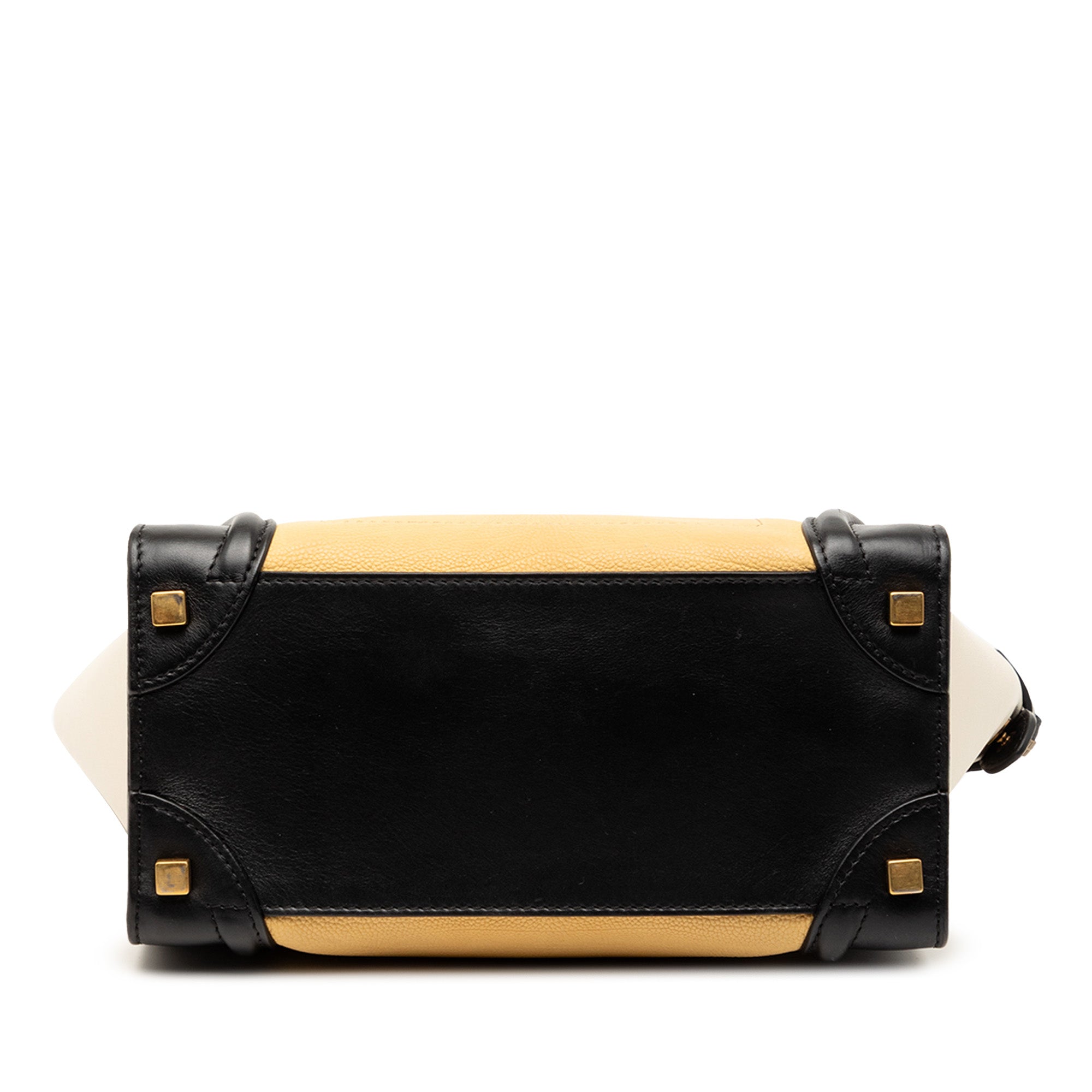 Micro Tricolor Leather Luggage Tote - Image 3