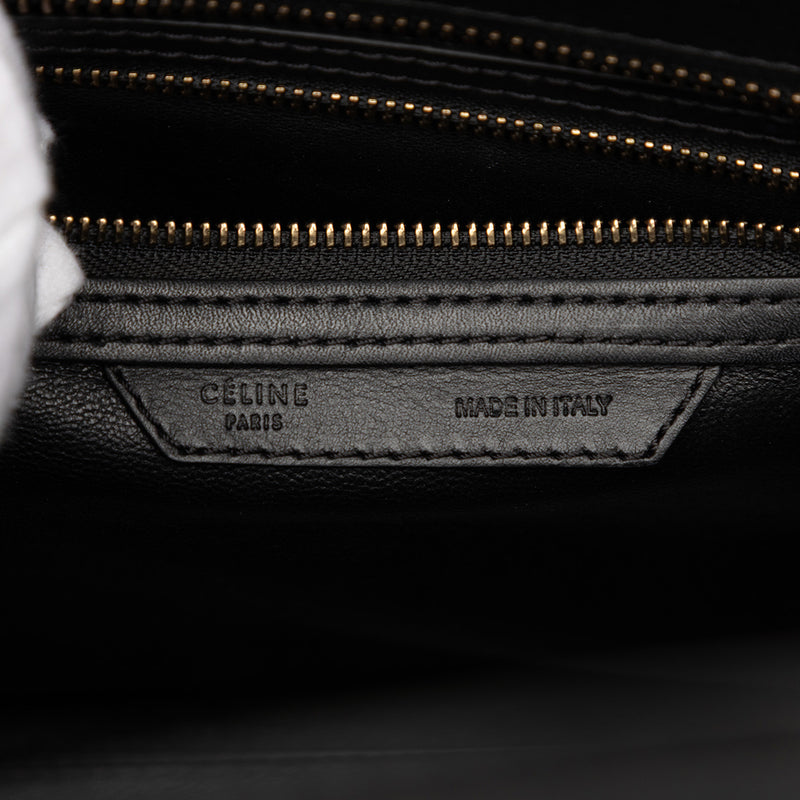 Micro Tricolor Leather Luggage Tote - Image 5