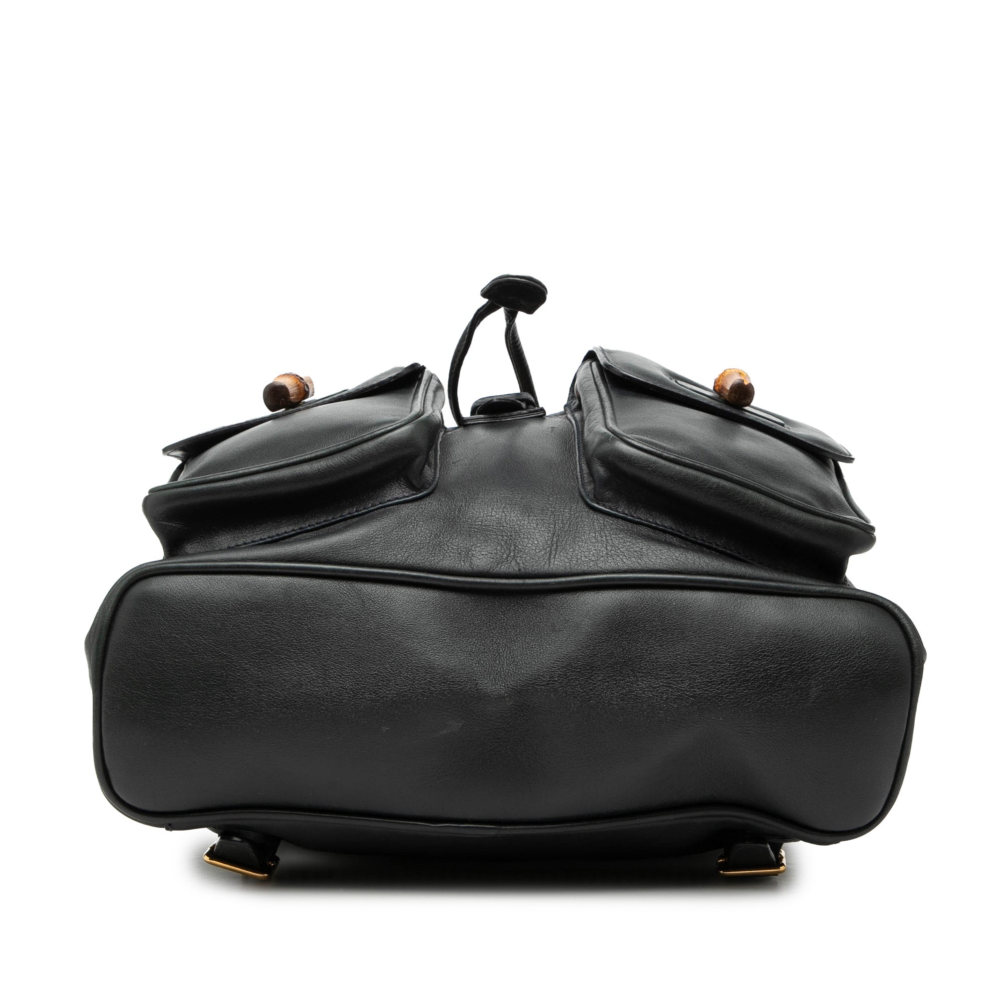 Calfskin Bamboo Drawstring Backpack - Image 3