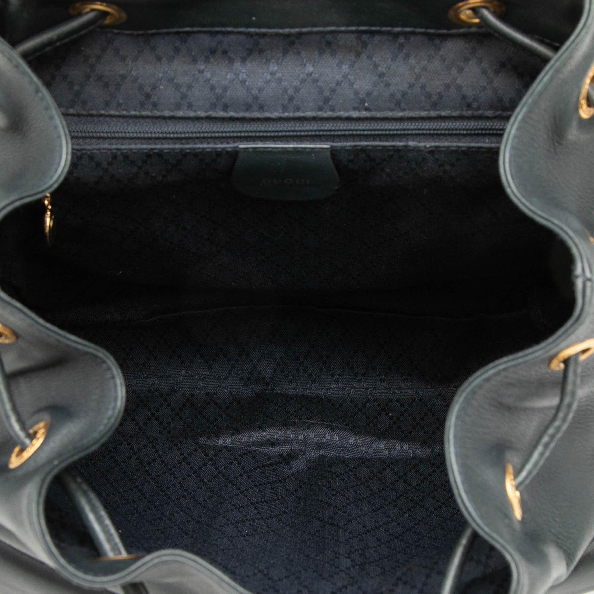 Calfskin Bamboo Drawstring Backpack - Image 4