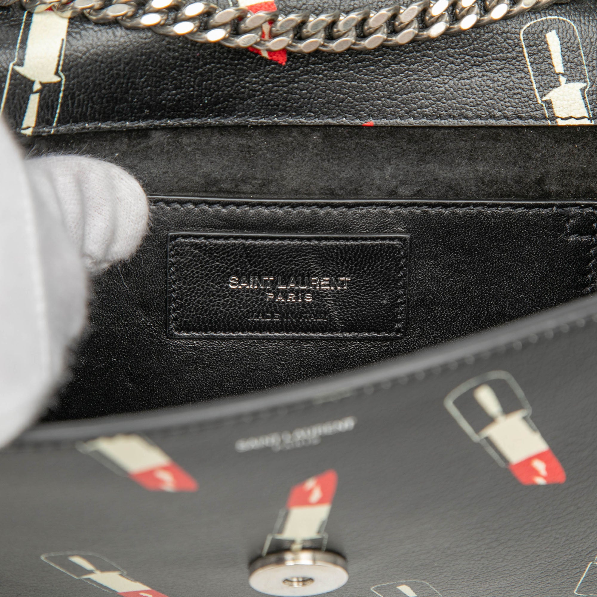 Calfskin Lipstick Print Betty Crossbody - Image 5