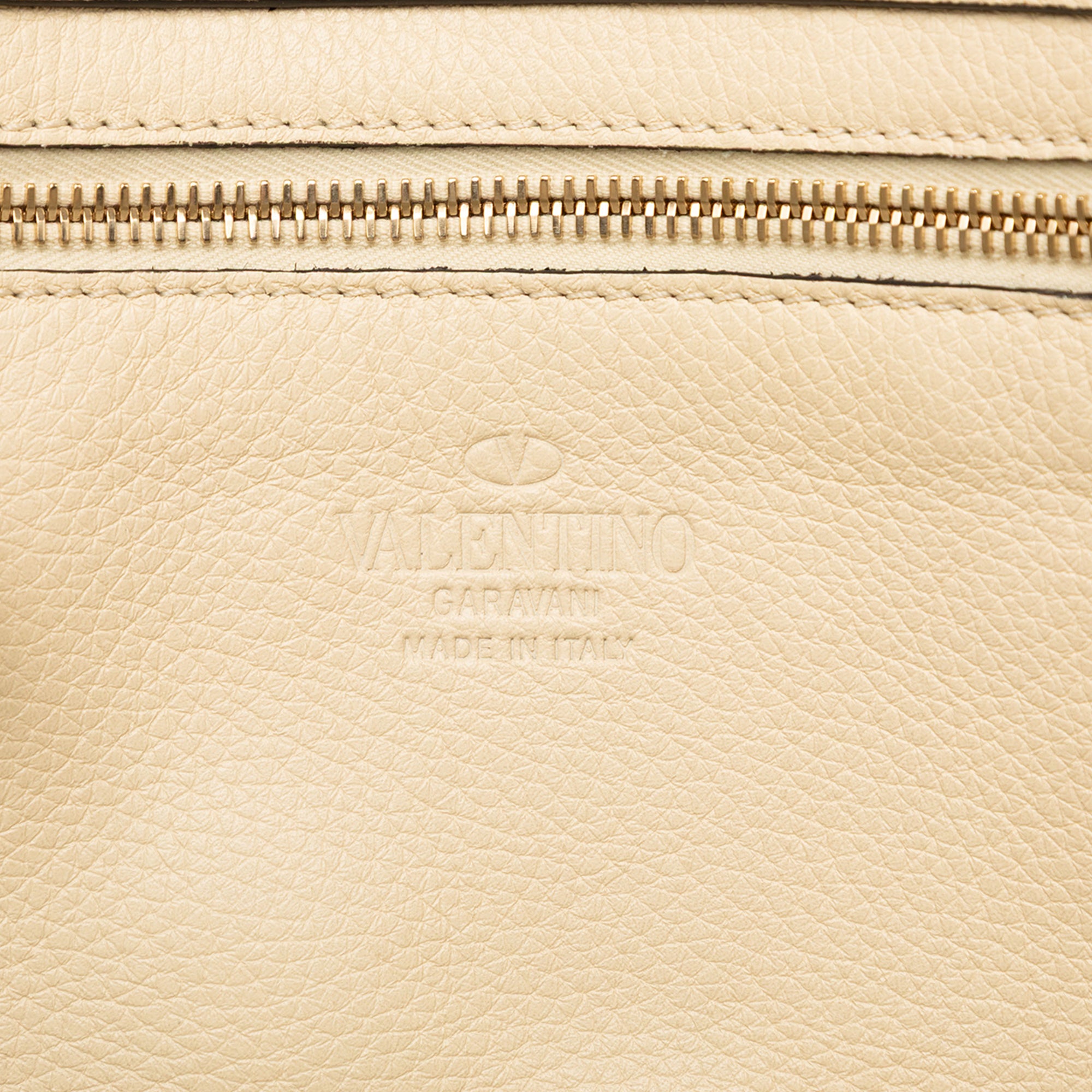 Small Grained Calfskin Rockstud Trapeze Satchel - Image 5