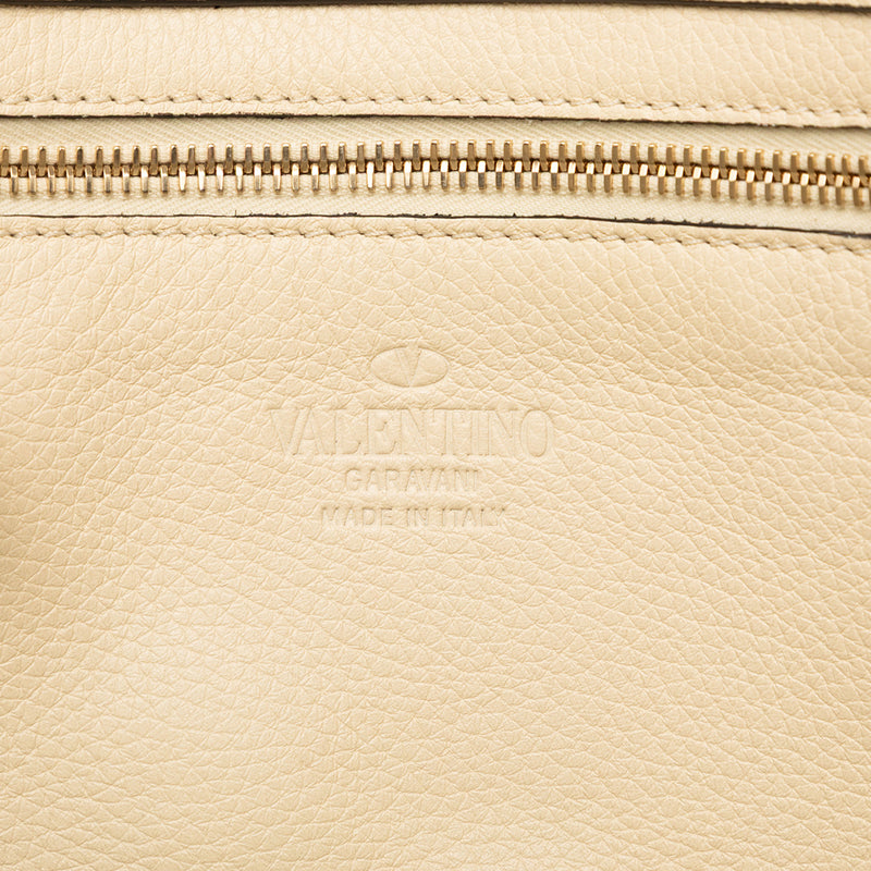 Small Grained Calfskin Rockstud Trapeze Satchel - Image 5