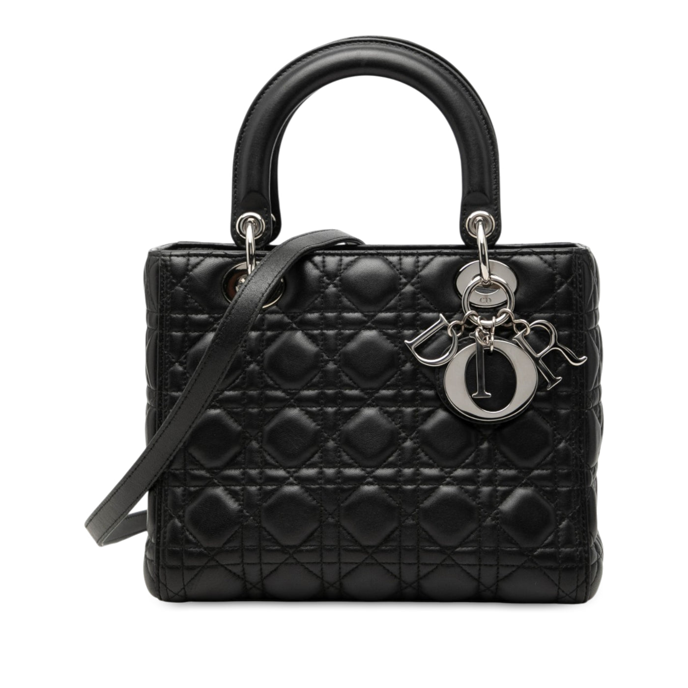 Medium Lambskin Cannage Lady Dior - Image 1