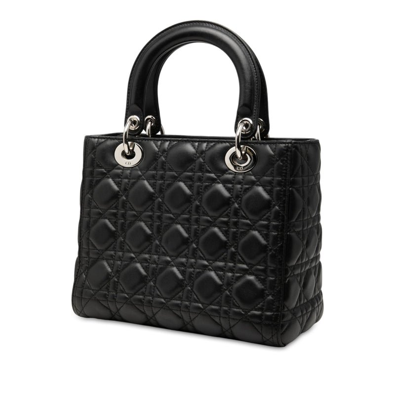 Medium Lambskin Cannage Lady Dior - Image 2