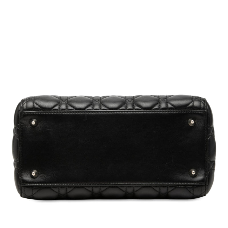 Medium Lambskin Cannage Lady Dior - Image 3