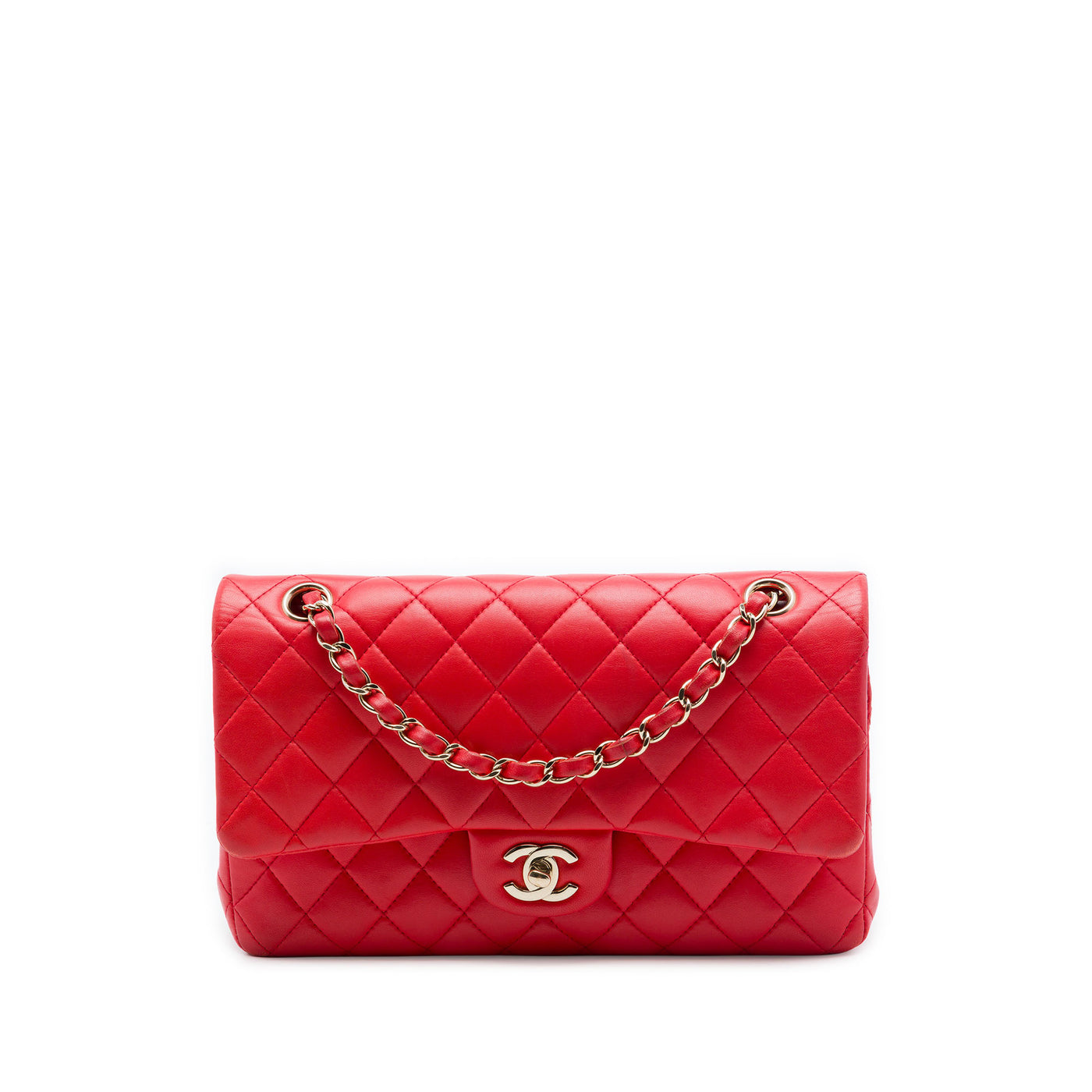 Medium Classic Lambskin Double Flap - Image 1