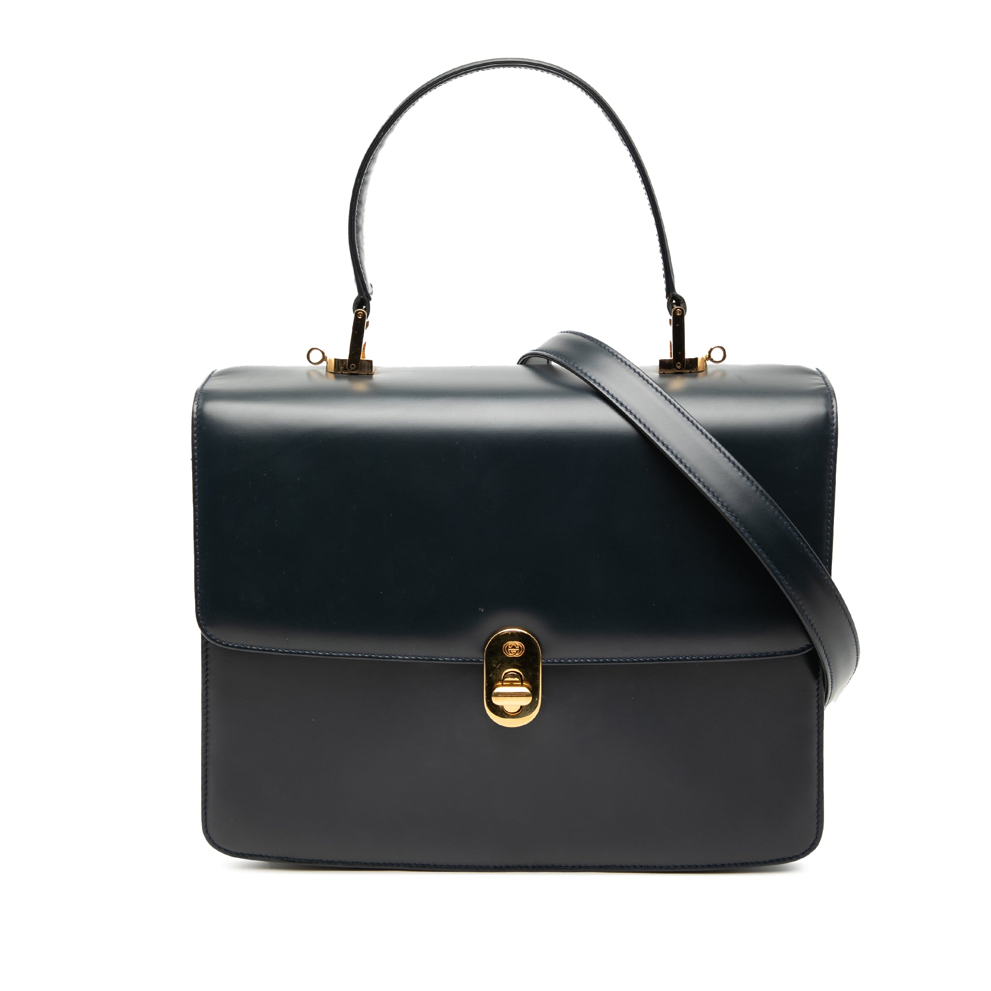 Calfskin Turnlock Sideline Handbag - Image 1