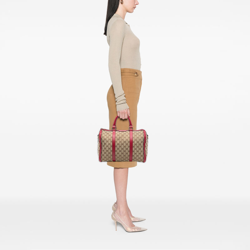 Medium GG Canvas Joy Boston Bag - Image 7