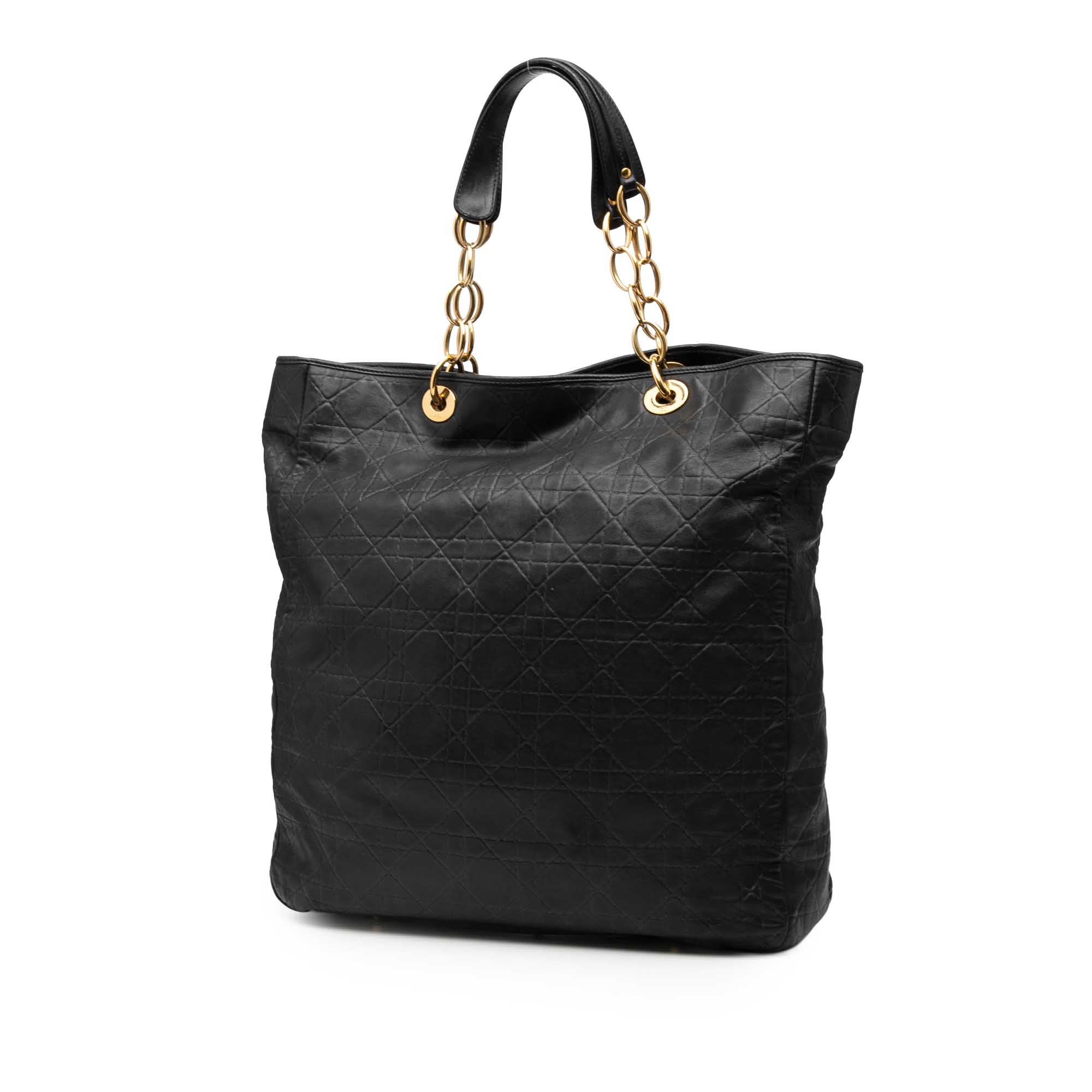 Large Lambskin Cannage Lady Dior Soft Shopping Tote - Image 2