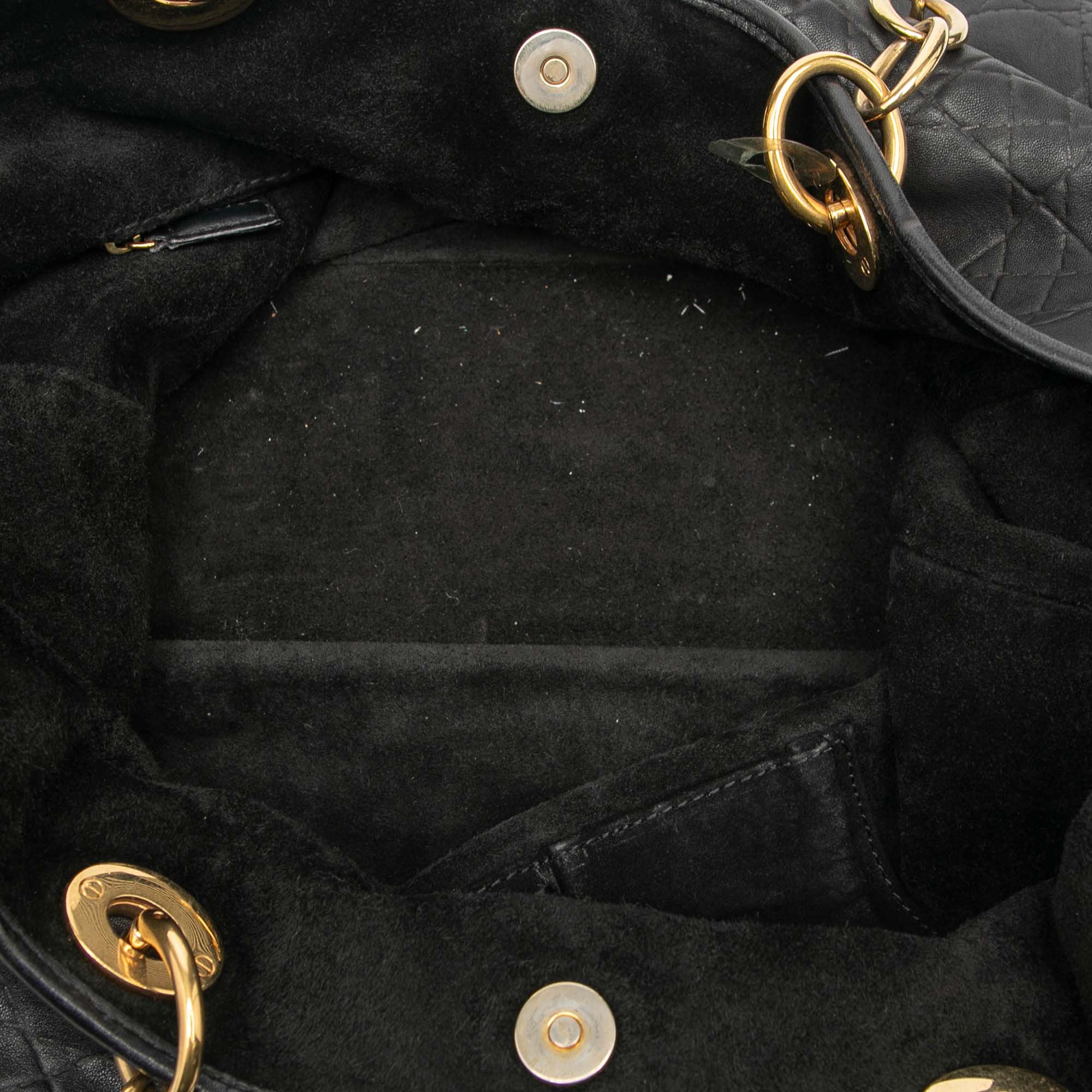 Large Lambskin Cannage Lady Dior Soft Shopping Tote - Image 4