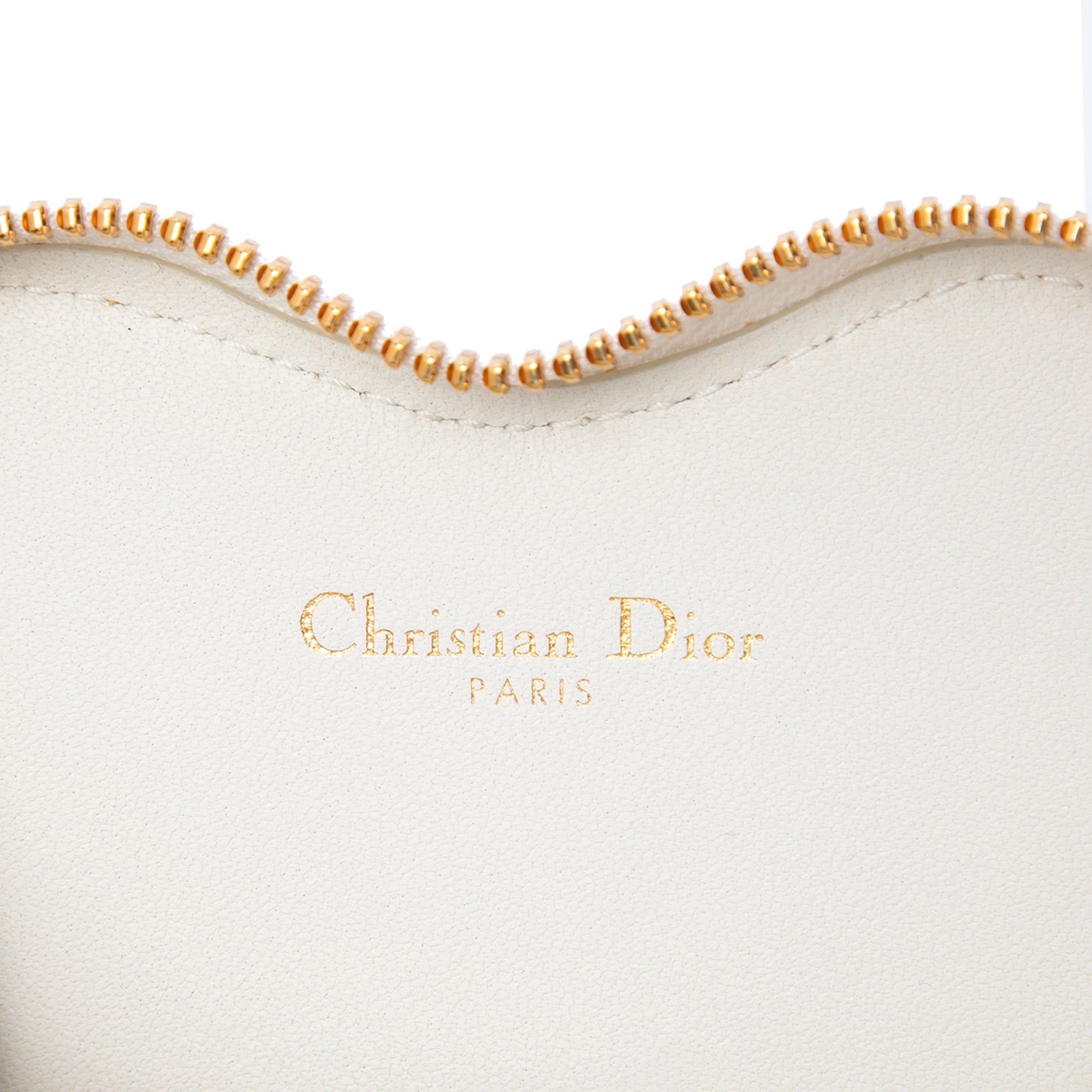 DiorAmour Calfskin Cannage Caro Heart Pouch With Chain - Image 5