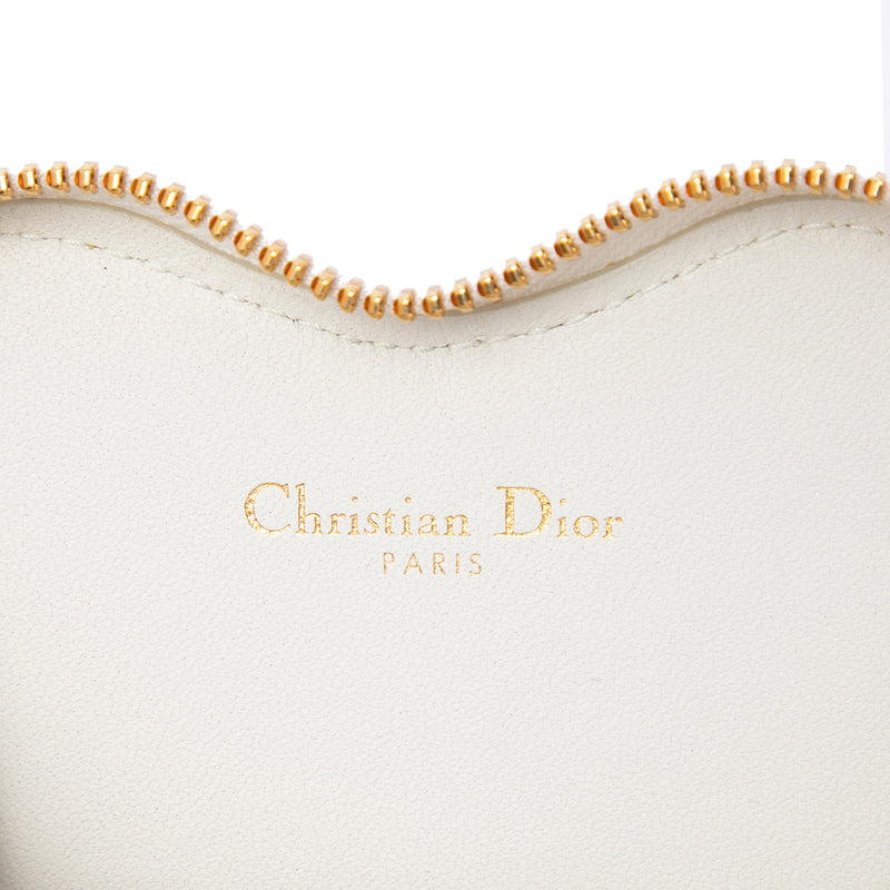 DiorAmour Calfskin Cannage Caro Heart Pouch With Chain - Image 5