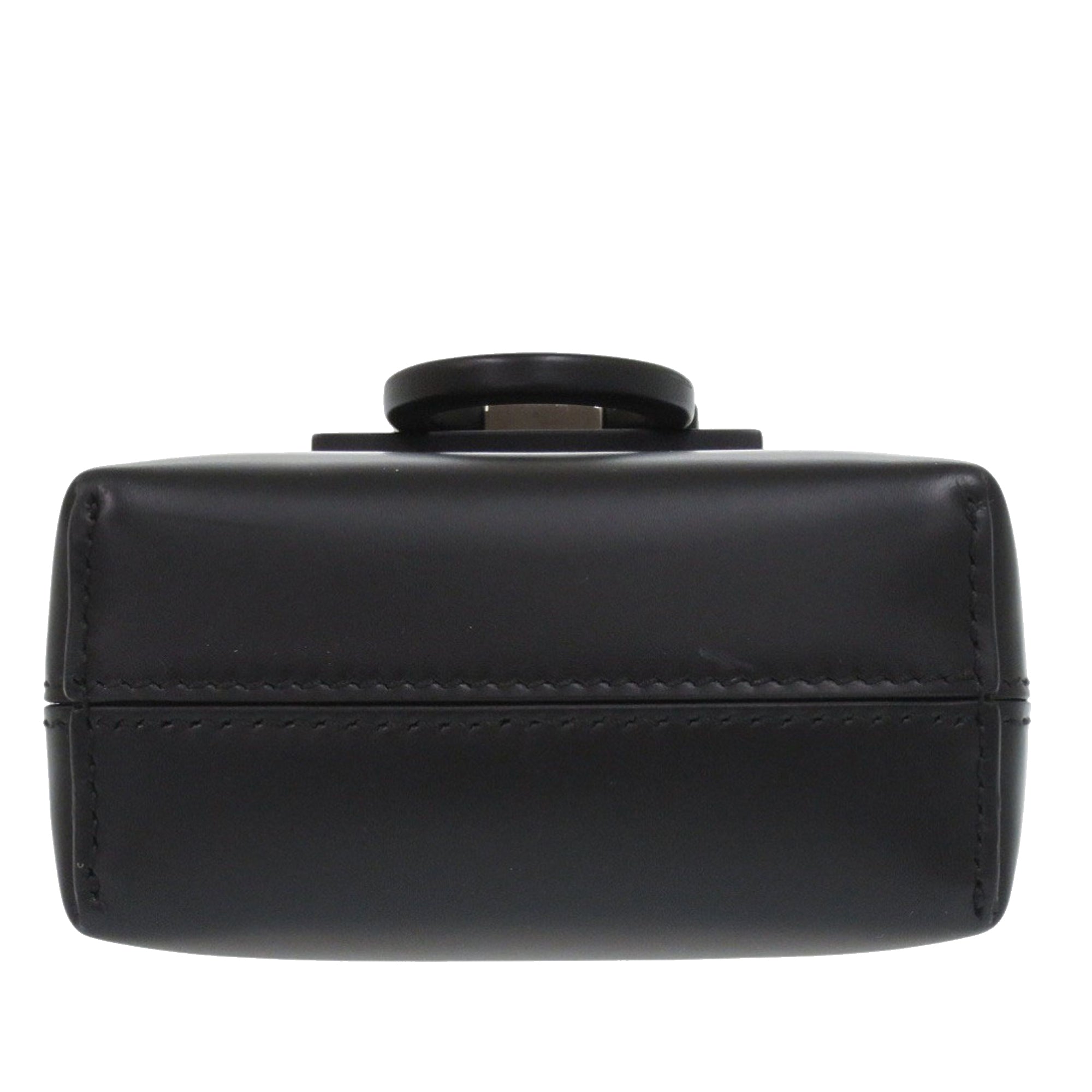 Leather Gancini Trifoglio Handbag - Image 3