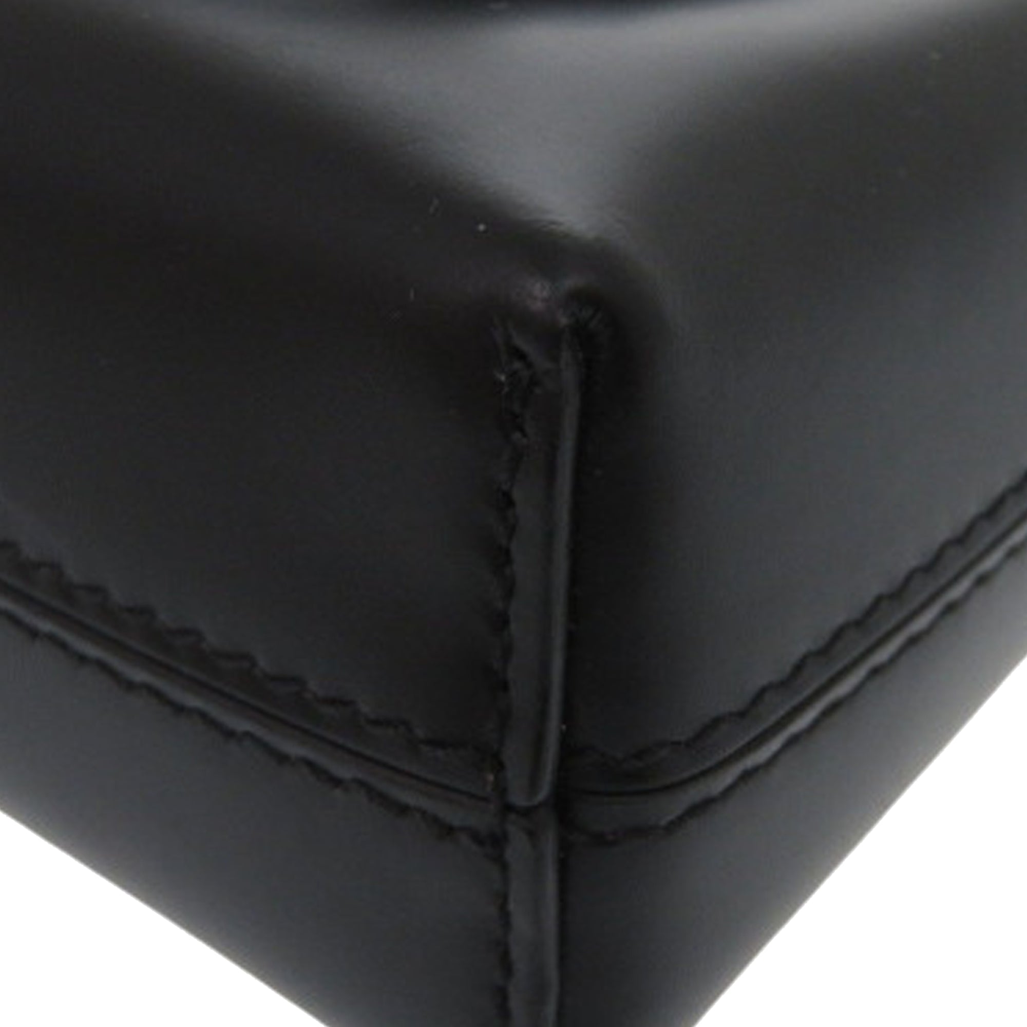 Leather Gancini Trifoglio Handbag - Image 7