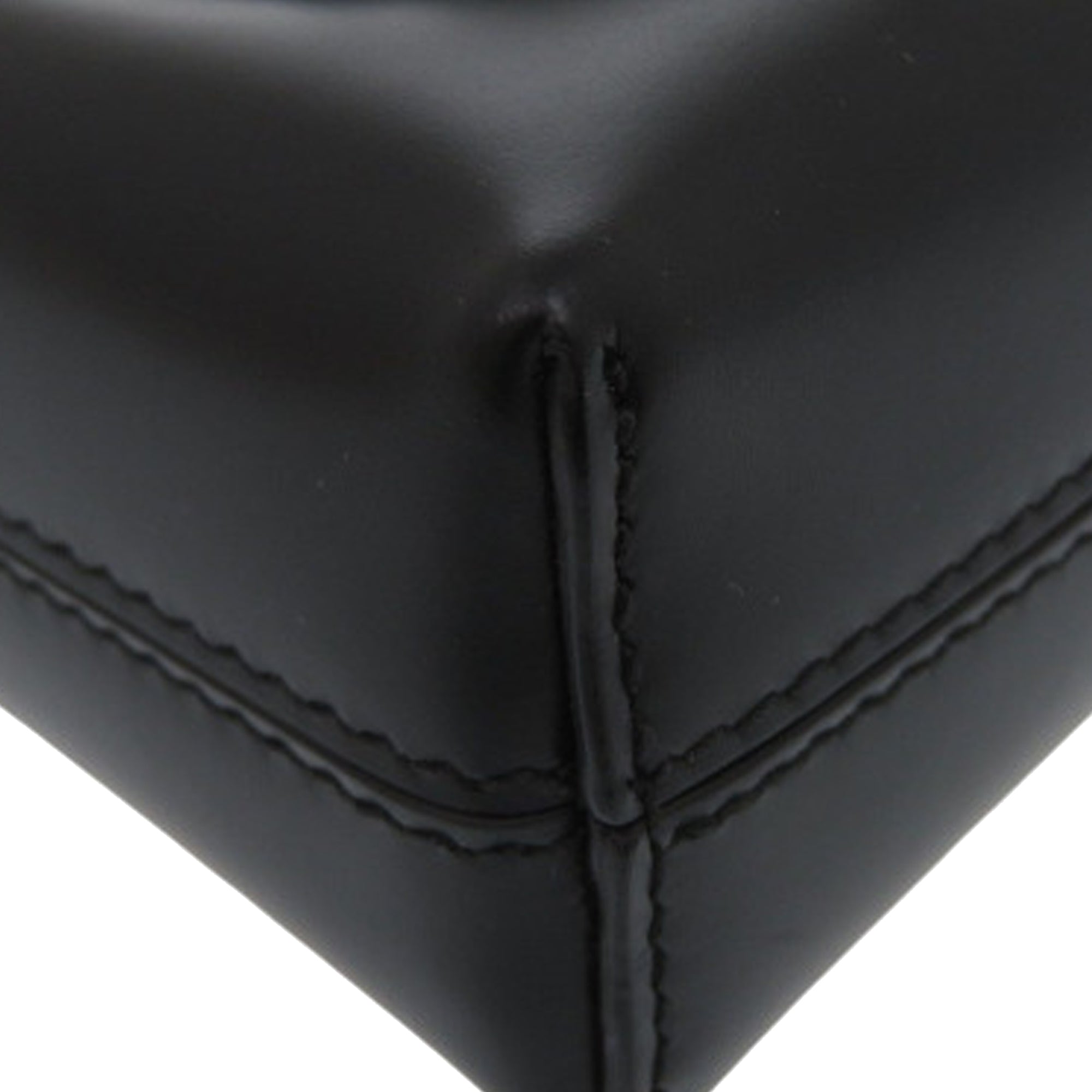 Leather Gancini Trifoglio Handbag - Image 8